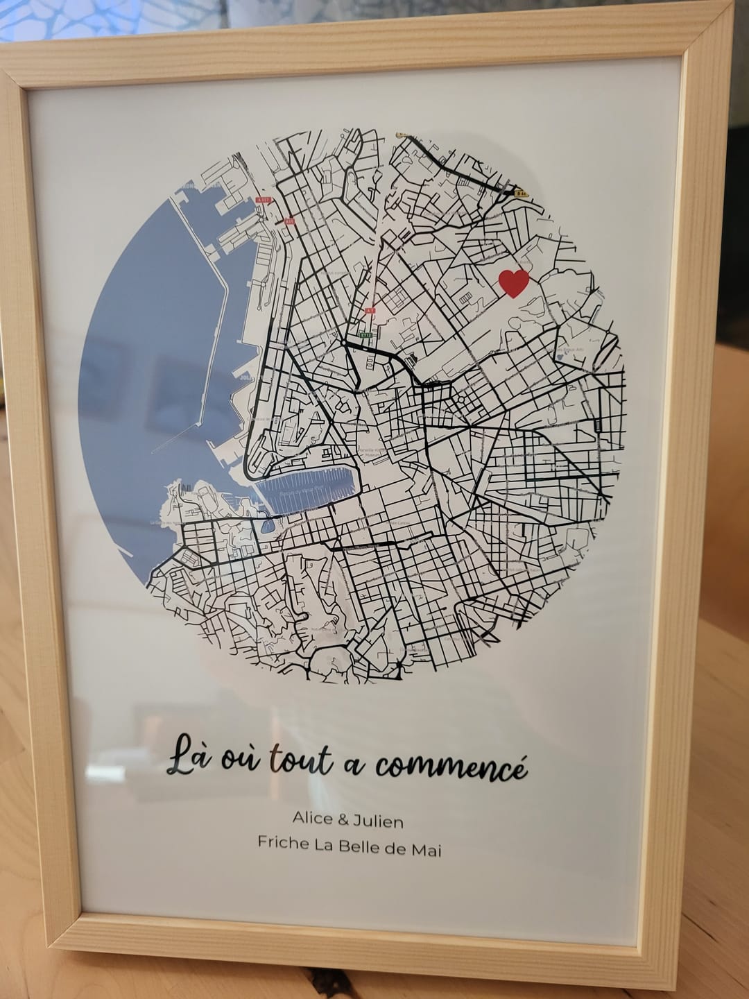 Customer photo review of Là où tout a commencé - Affiche personnalisée