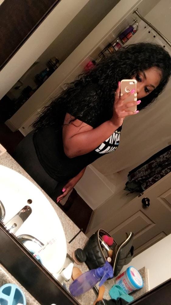 Customer photo review of Sensationnel Instant Weave Half Wig TUSCANY