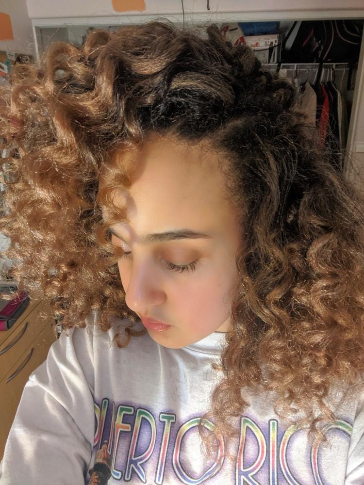 Customer photo review of Freetress Braid 2X Wand Curl Crochet Braid RINGLET WAND CURL