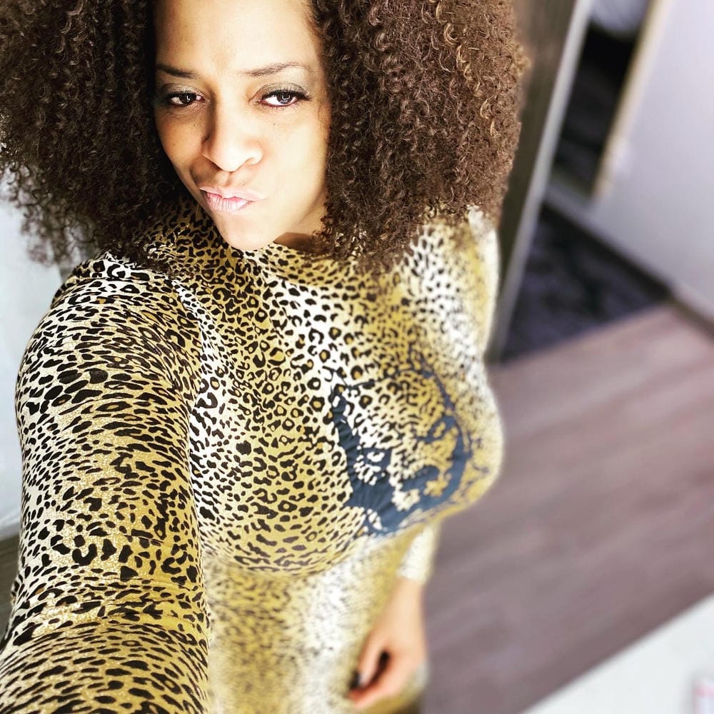 Customer photo review of Sensationnel Instant Weave Curls Kinks & CO Synthetic Half Wig KINKY 4B-4C GAME CHANGER
