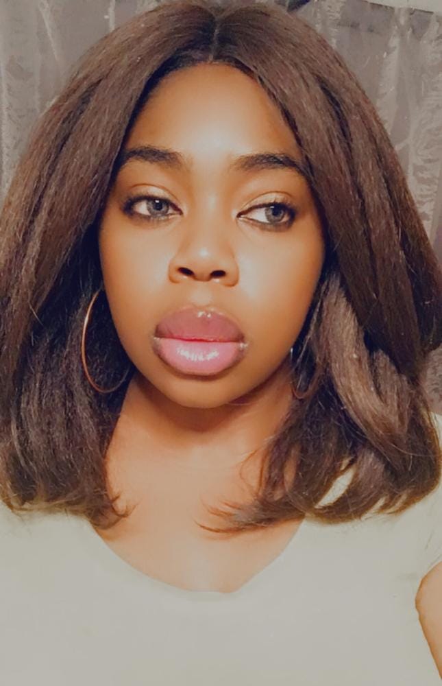 Customer photo review of Outre Soft & Natural Synthetic Lace Front Wig NEESHA 201