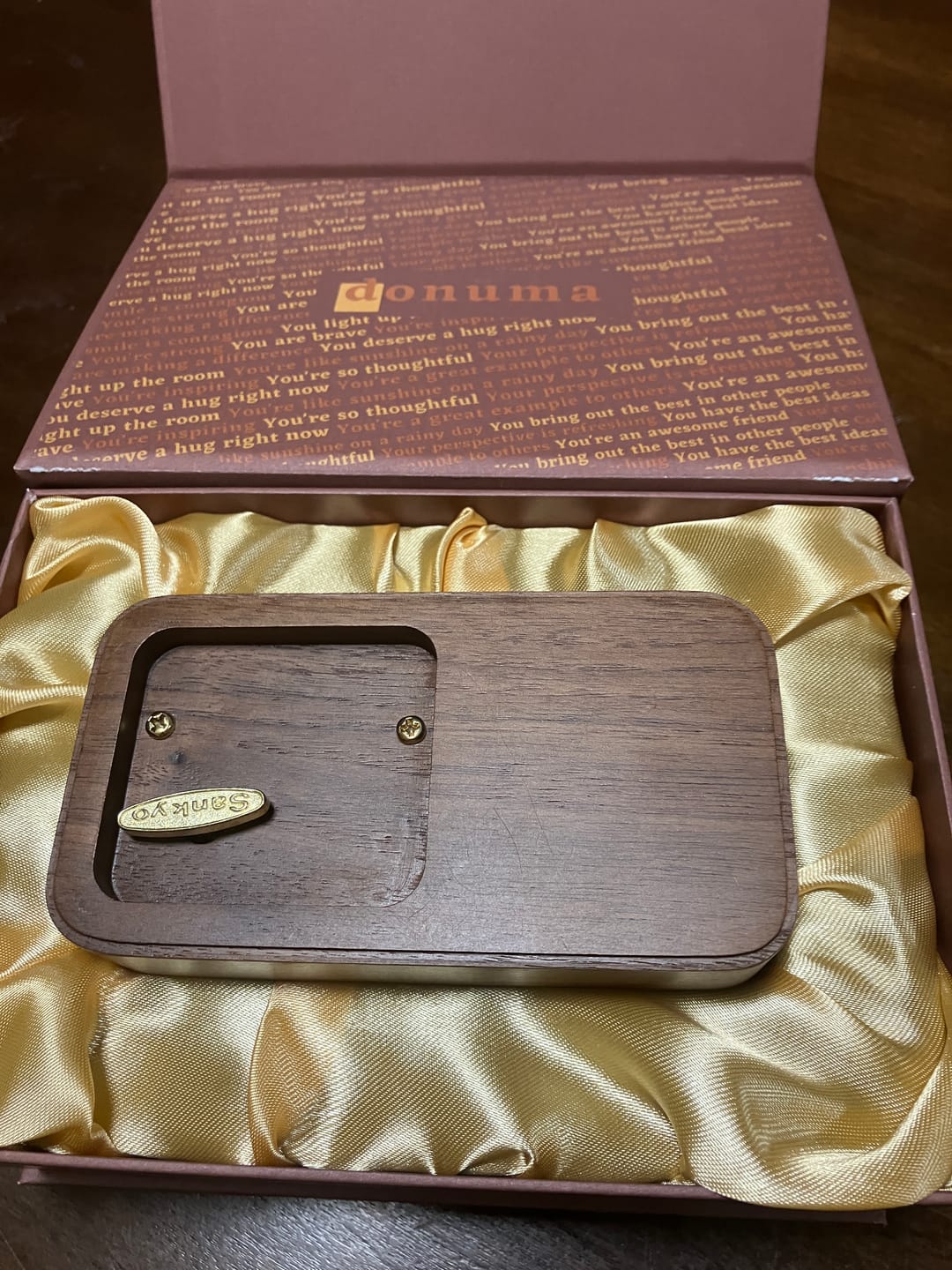 Customer photo review of Ava - Music Box with Wedding Ring Pillow