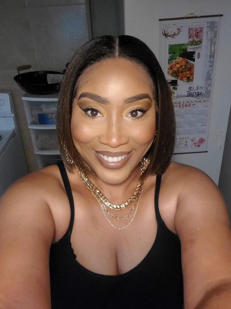 Customer photo review of Sensationnel Butta Lace Synthetic Hair HD Lace Wig - BUTTA UNIT 22