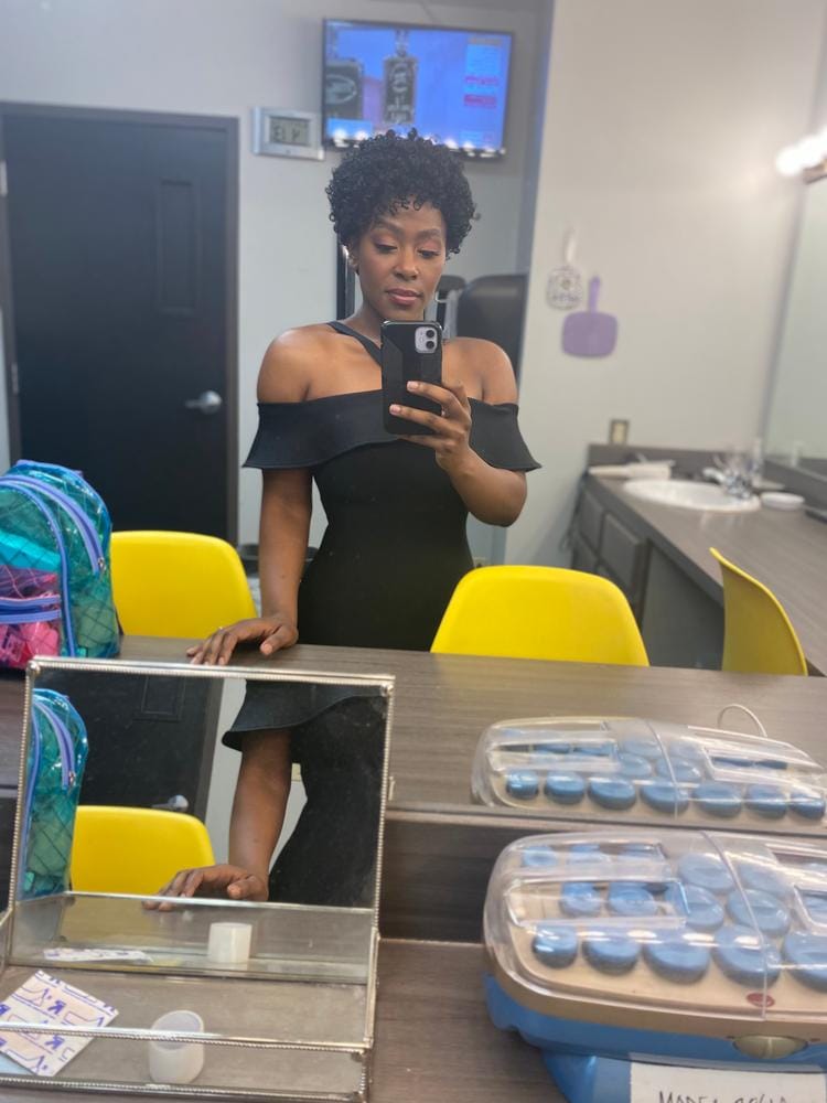 Customer photo review of Outre Premium Synthetic CONVERTI-CAP - DOMINICAN BOUNCE