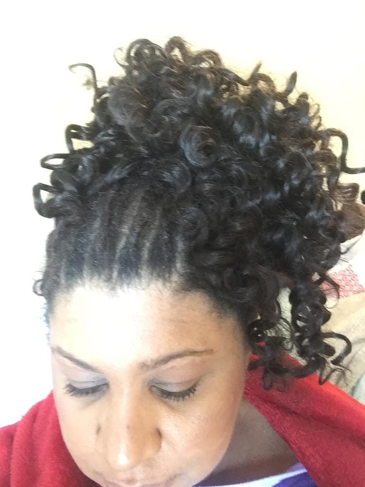 Customer photo review of Freetress Braid/Bulk Crochet Braid GOGO CURL