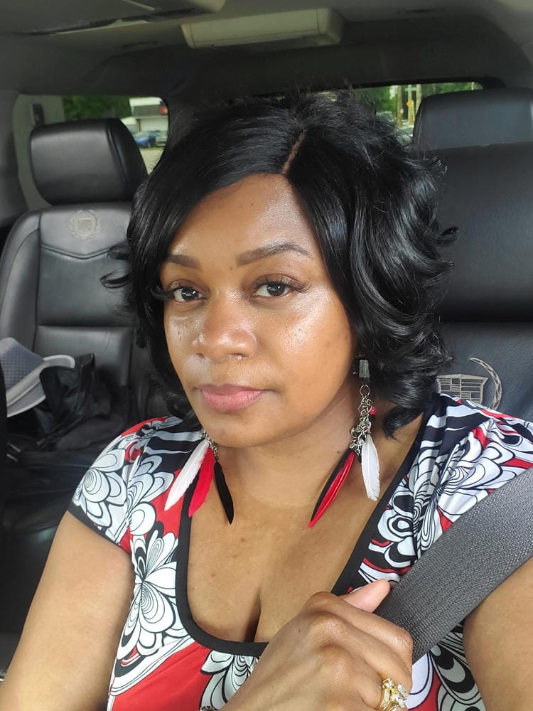 Customer photo review of It's A Wig Dream A Line Synthetic Hair Wig - MAGIC