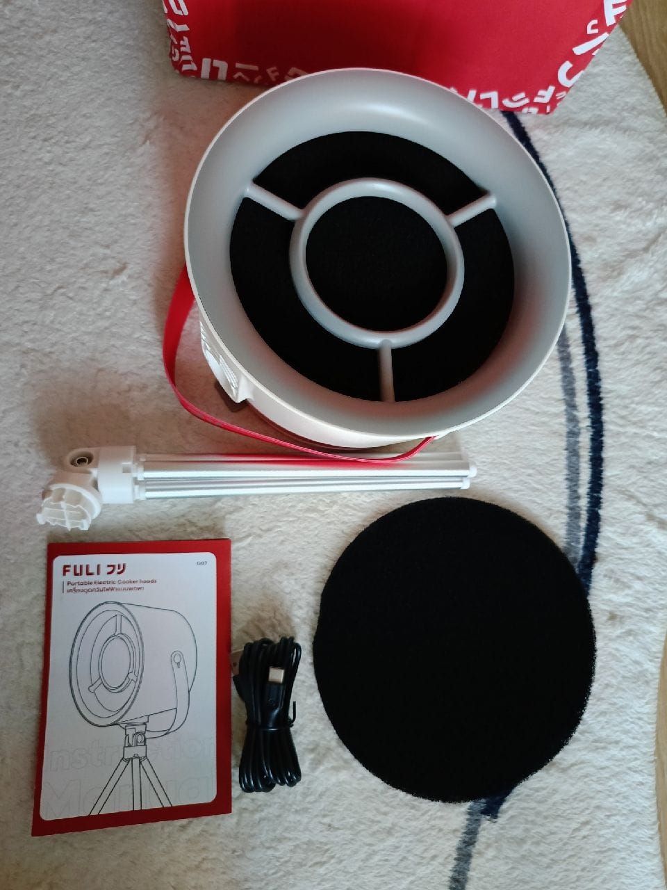 Customer photo review of เครื่องดูดควันไฟฟ้าแบบพกพา | FULI Portable Electric Cooker hood