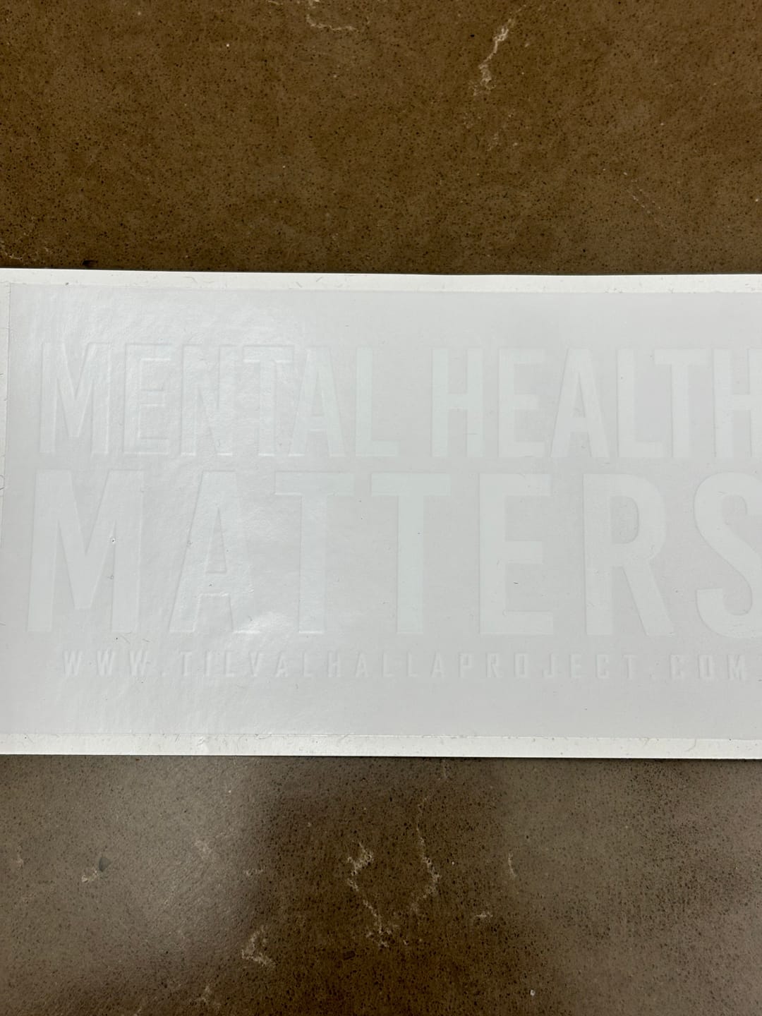 Customer photo review of Mental Health Awareness - Decal