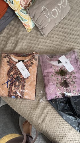 Customer photo review of Original Asim Jofa Eid Collection 2024 3pcs Stone linen Collection