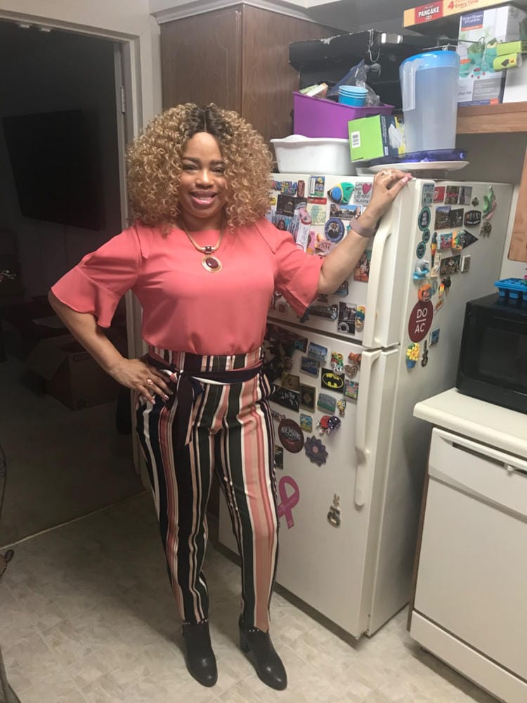Customer photo review of Outre Synthetic Lace Part Daily Wig - DEANDRA