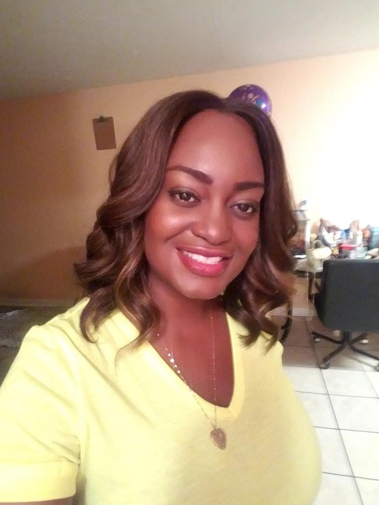 Customer photo review of Sensationnel Butta Lace Synthetic Hair HD Lace Wig - BUTTA UNIT 8