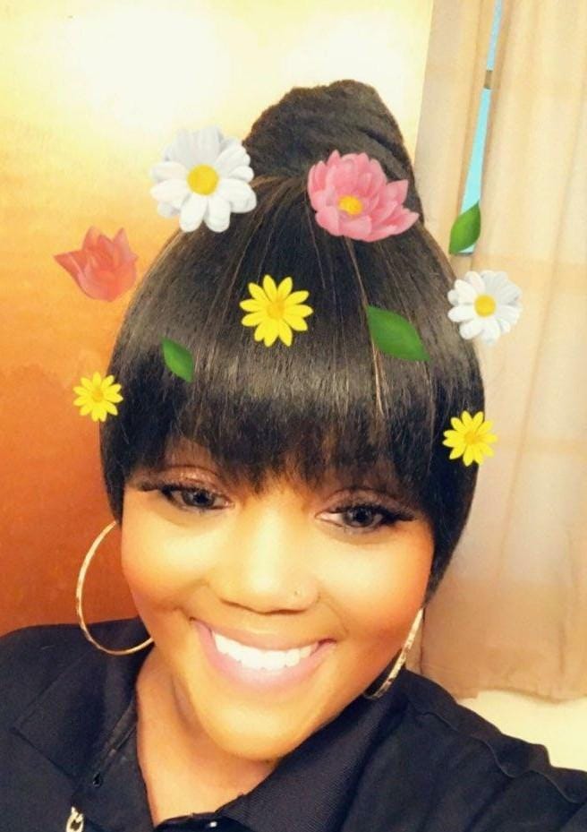 Customer photo review of Shake-N-Go Naked Brazilian Natural Unprocessed Human Hair Wig S-WAVE (M)