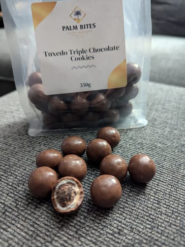 Customer photo review of Tuxedo Triple Chocolate Cookies