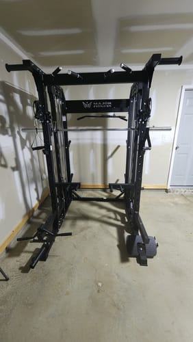 Customer photo review of Major Fitness B52 All-In-One Home Gym Smith Machine