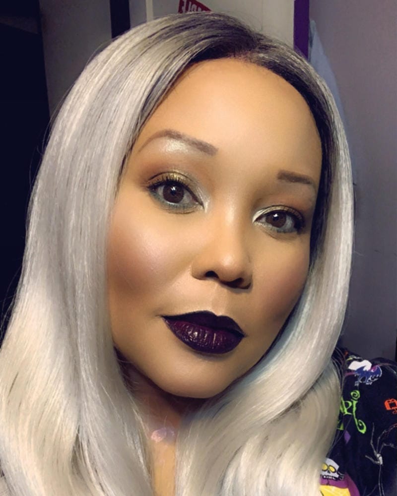 Customer photo review of Outre Premium Purple Pack TWIN DEEP Weave 3 Pcs