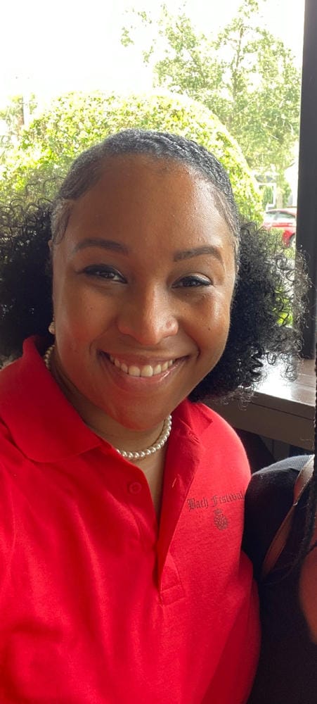 Customer photo review of Freetress Equal Drawstring Ponytail BOHEMIAN FRO