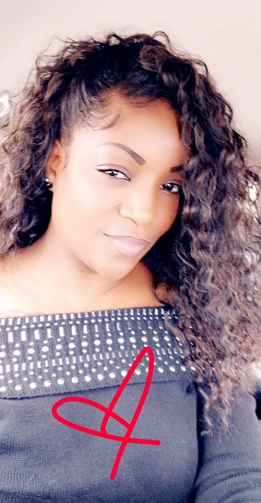 Customer photo review of Outre Quick Weave Half Wig Batik Bundle Hair PERUVIAN