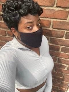 Customer photo review of Sensationnel Synthetic Dashly Full Wig - UNIT 1