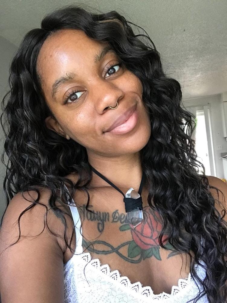 Customer photo review of Freetress Equal Invisible L Part Synthetic Hair Wig - CHASTY