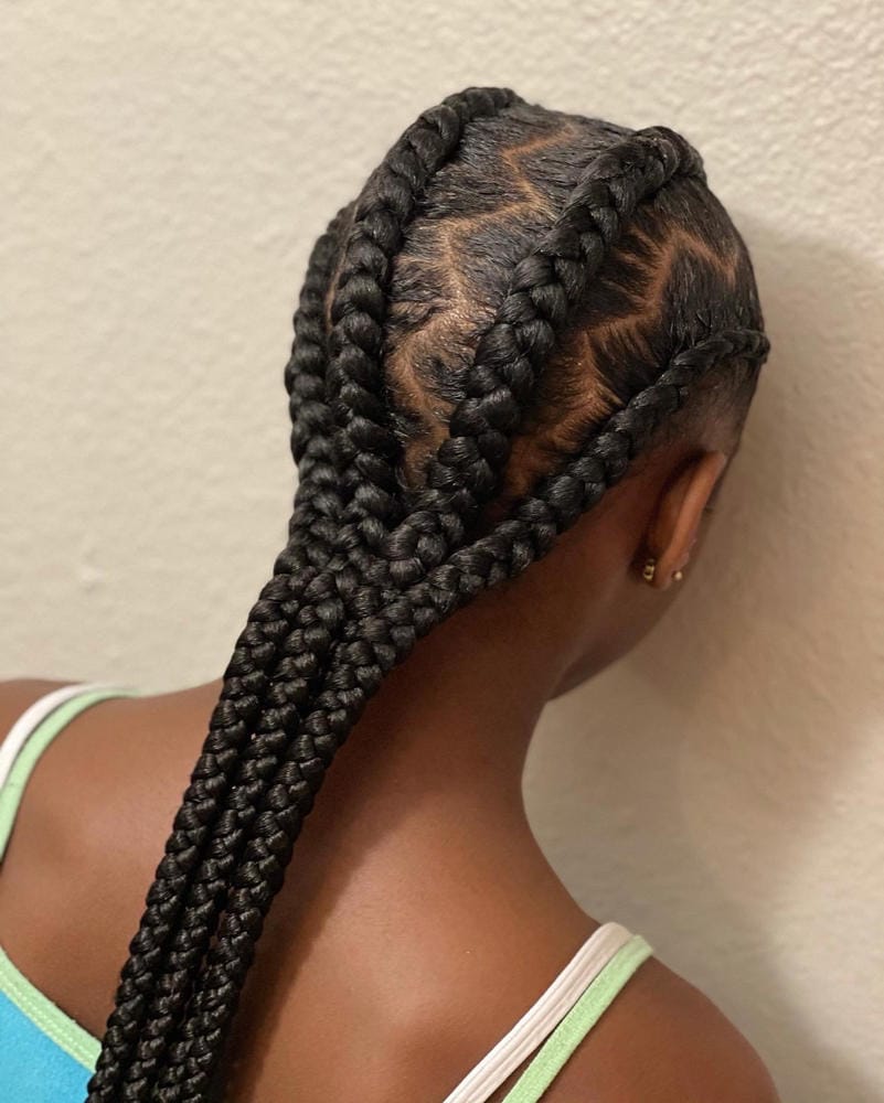 Customer photo review of Sensationnel Synthetic African Collection X-Pression 3X Volume Pre-stretched Braid 58"