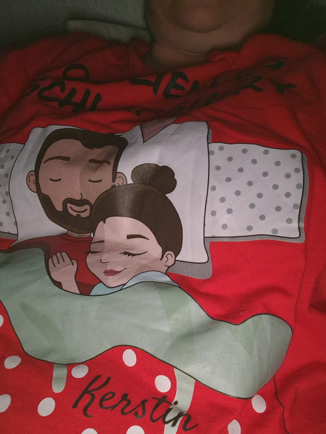 Customer photo review of Schlafmützen - Personalisiertes T-Shirt