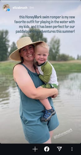 Customer photo review of bay swim romper