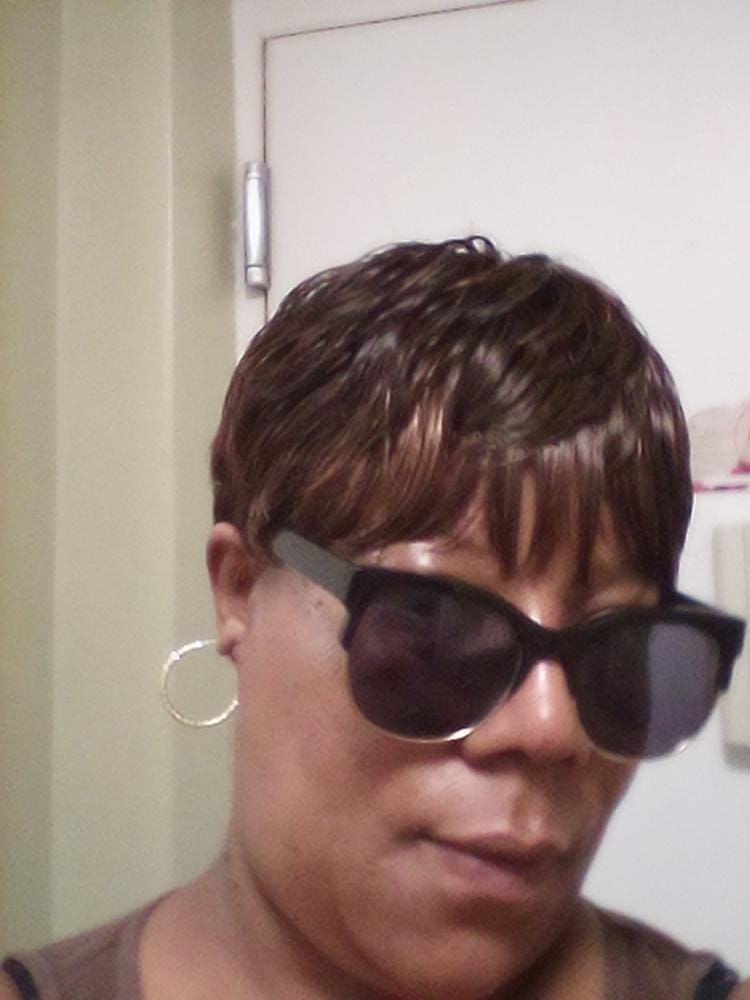Customer photo review of Outre Wigpop Synthetic Full Wig - LACEY