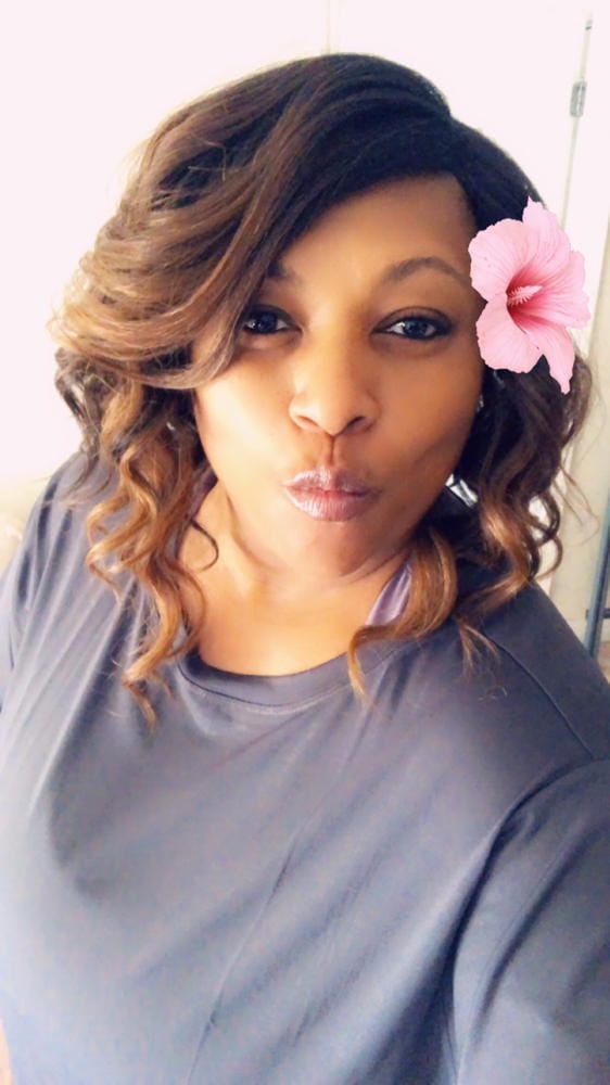 Customer photo review of Freetress Equal Invisible L Part Synthetic Hair Wig - CHASTY