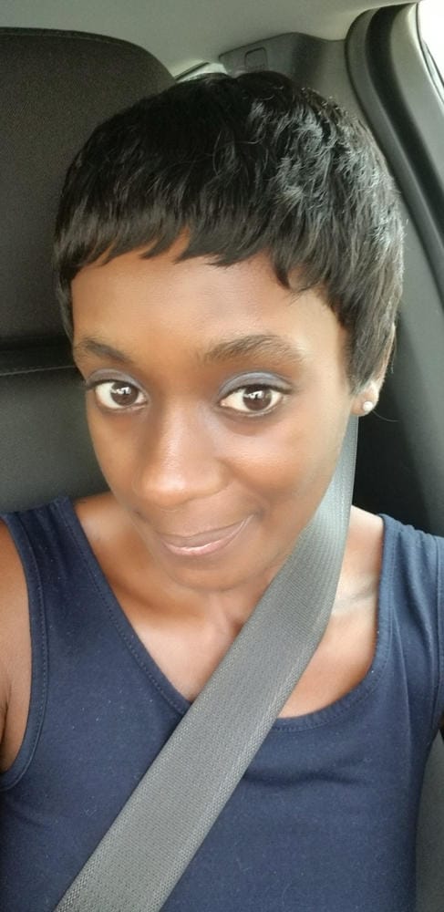 Customer photo review of Outre Human Hair Wig DUBY PIXIE