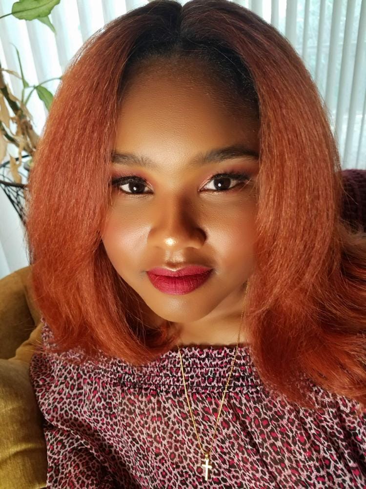 Customer photo review of Outre Soft & Natural Synthetic Lace Front Wig NEESHA 201