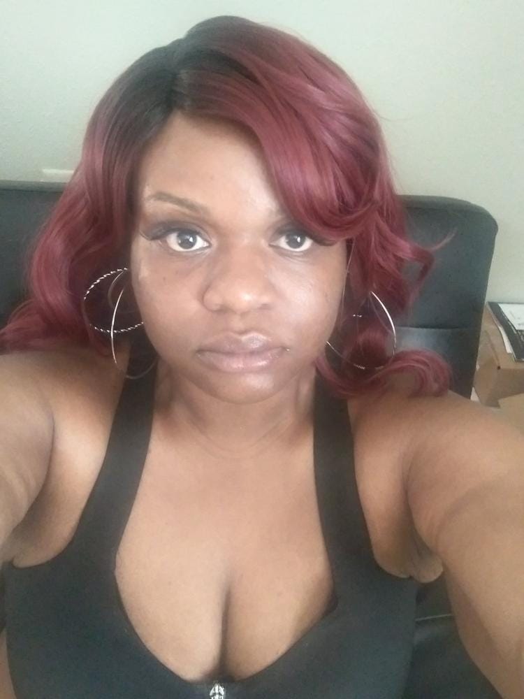 Customer photo review of Outre Wigpop Synthetic Hair Wig DESSY