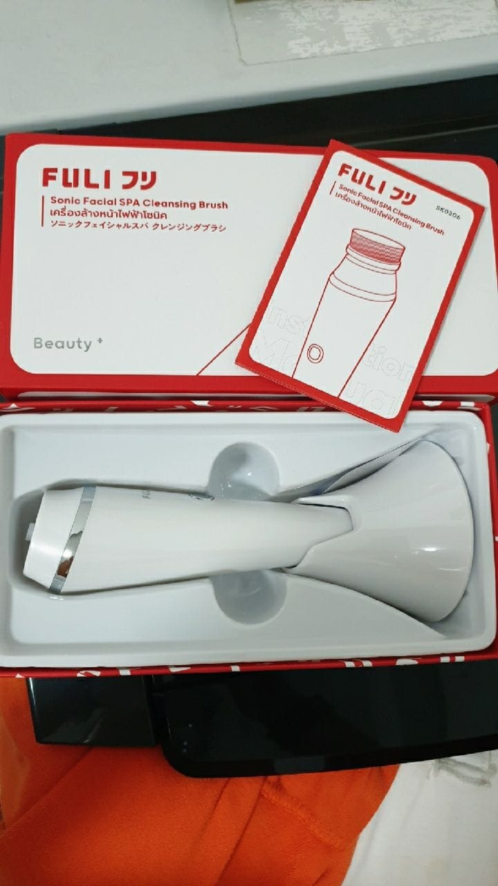 Customer photo review of เครื่องล้างหน้าไฟฟ้าโซนิค | FULI Sonic Facial SPA Cleansing Brush