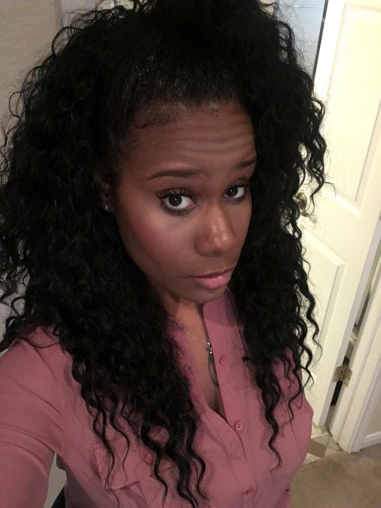 Customer photo review of Vanessa Express Weave Half Wig LAS MOGAN