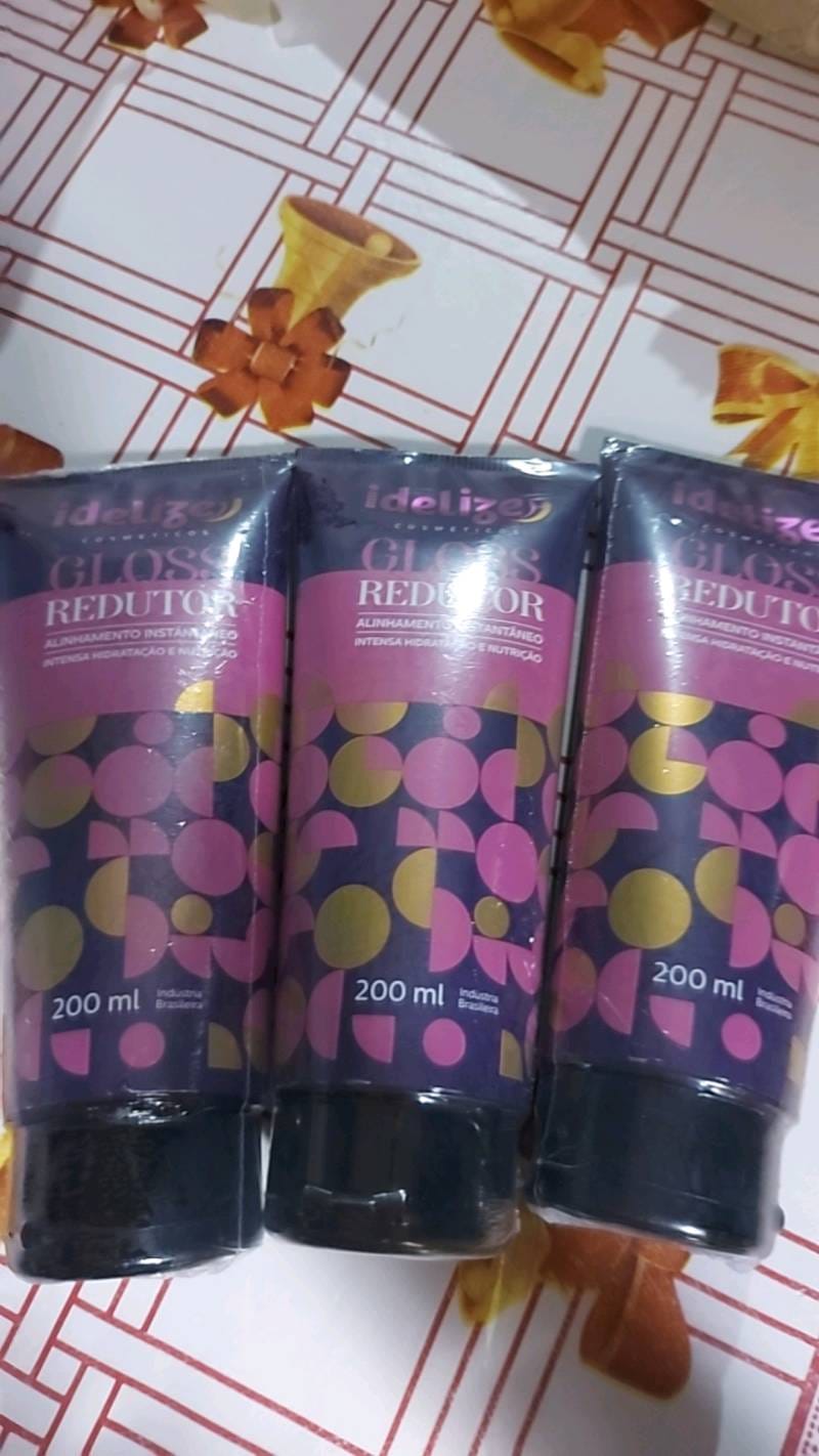 Customer photo review of 2 Alinhamento Fácil Idelize + Mascara de Tratamento 300g