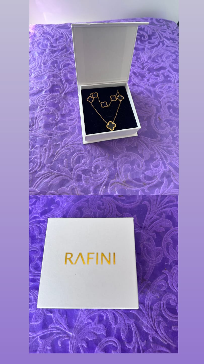 Customer photo review of Set Bratara + Colier Auriu Flower