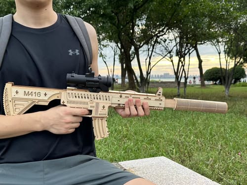 Customer photo review of M416 3D wooden puzzle