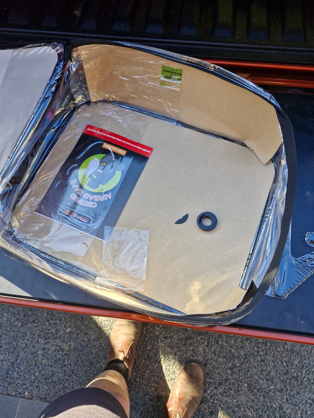 Customer photo review of Sharkskin Front Seat Covers for Isuzu D-Max (07/2020-ON)
