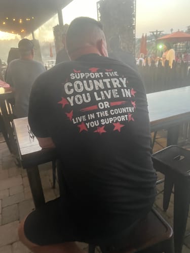 Customer photo review of Support The Country You Live In