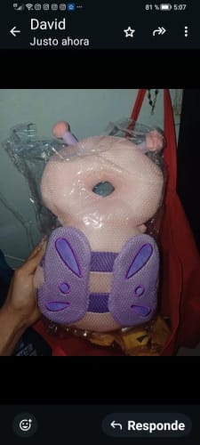 Customer photo review of Baby Head Protector Backpack Pillow For Kids
