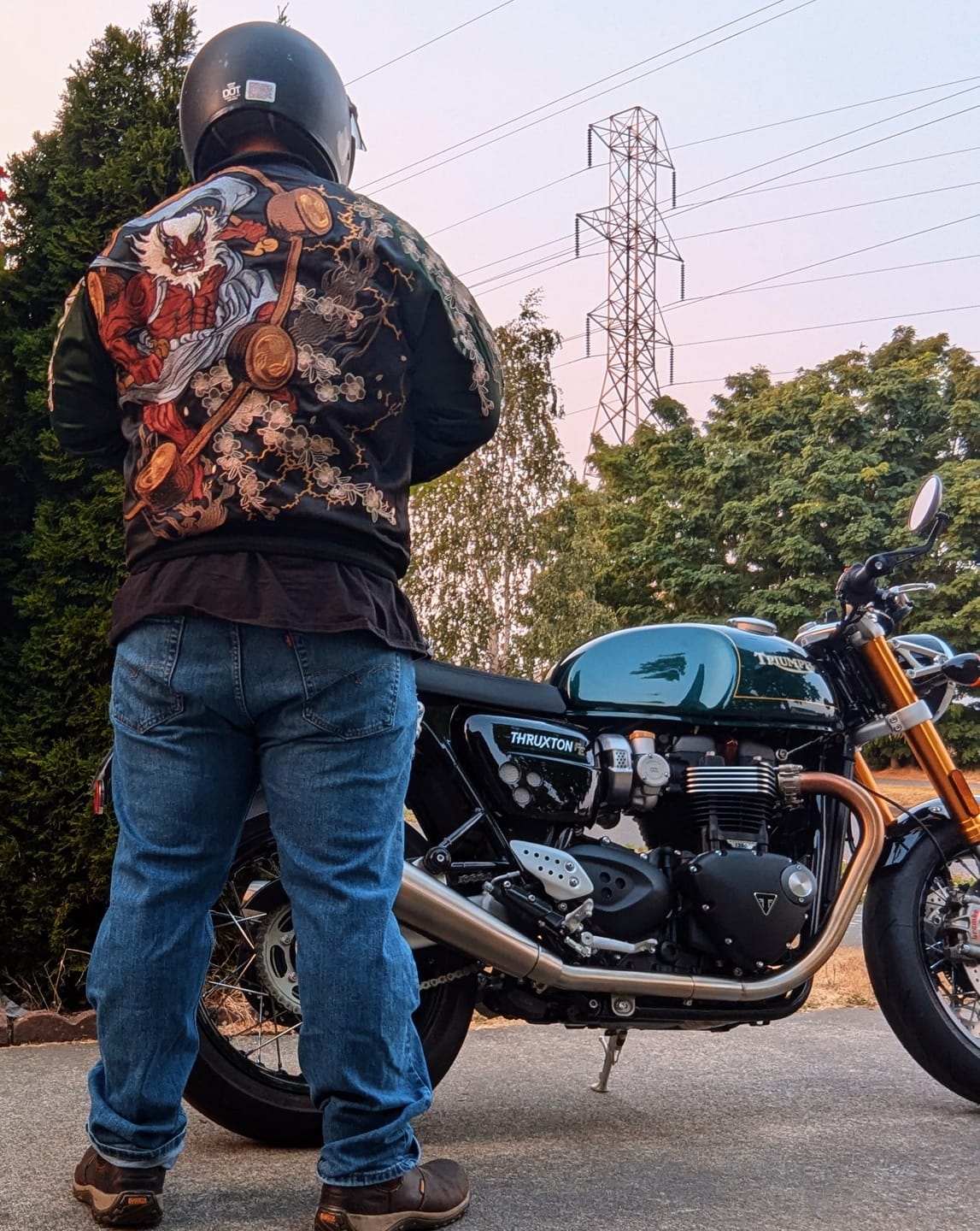 Customer photo review of Raijin & Fujin Sukajan Souvenir Jacket