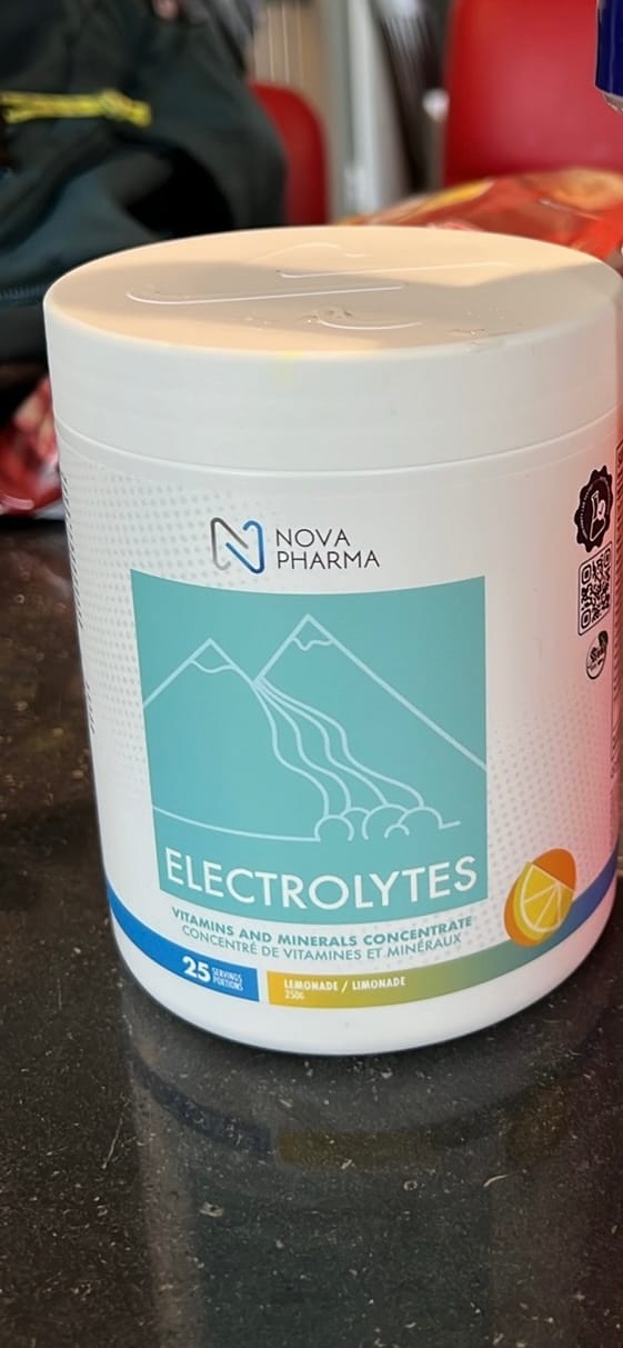 Customer photo review of Nova Pharma - Électrolytes 250g