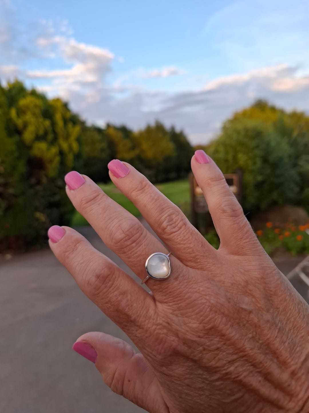 Customer photo review of Sigrid Shell Ring
