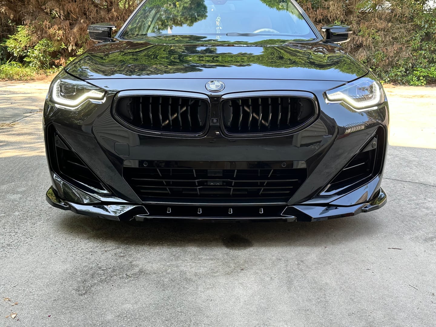 Customer photo review of Maxton Design BMW M240i/2 Series V2 Front Splitter In Gloss Black (G42)