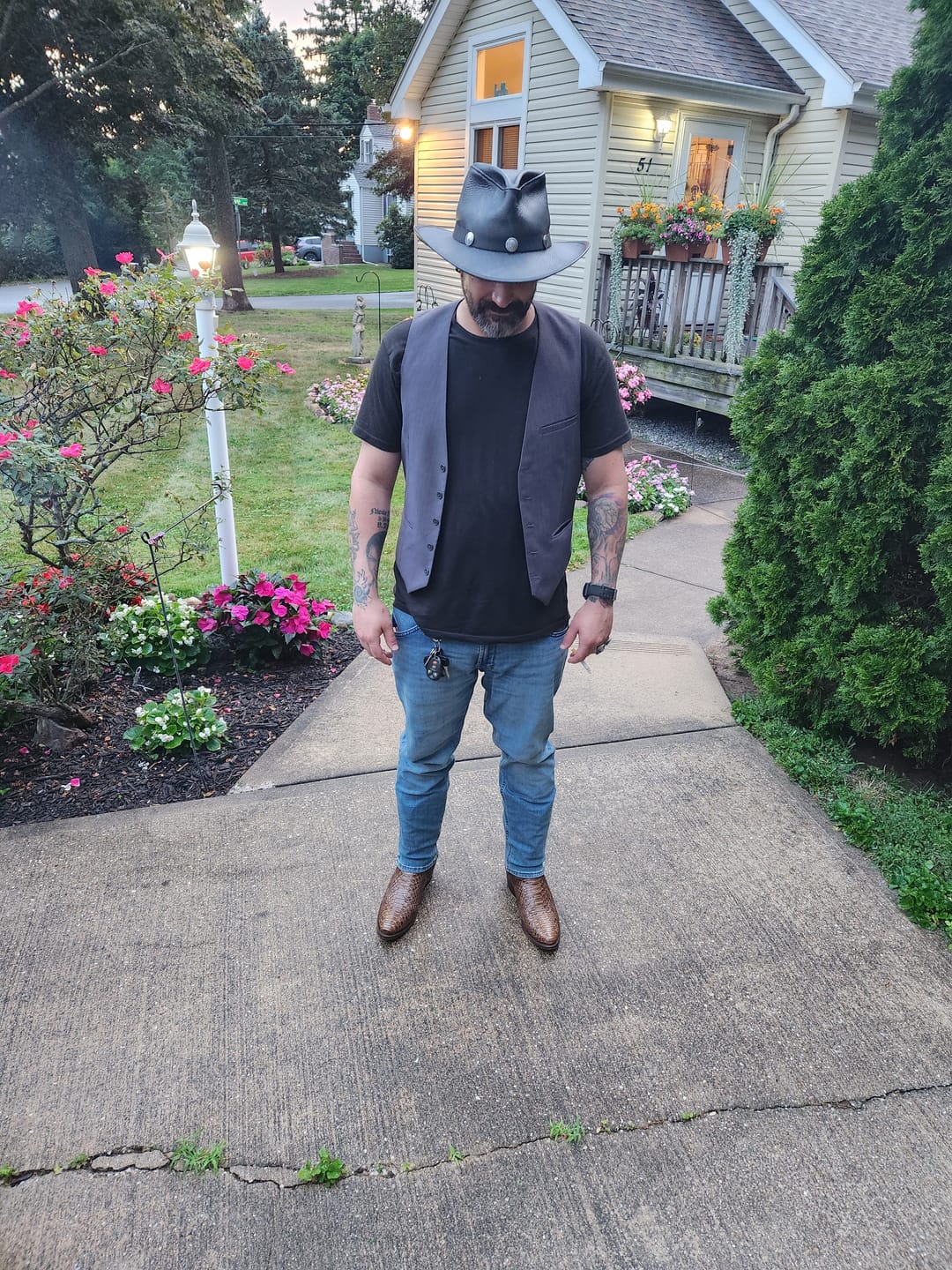 Customer photo review of Men's Manning Python Western Boots