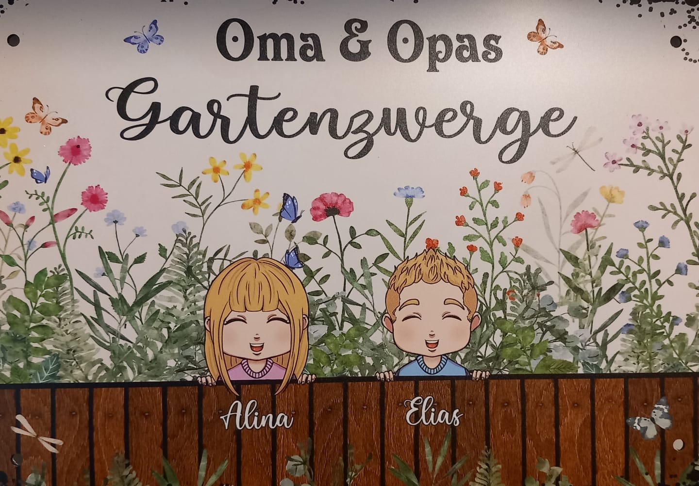 Customer photo review of Omas & Opas Garten - Großeltern-Türschild