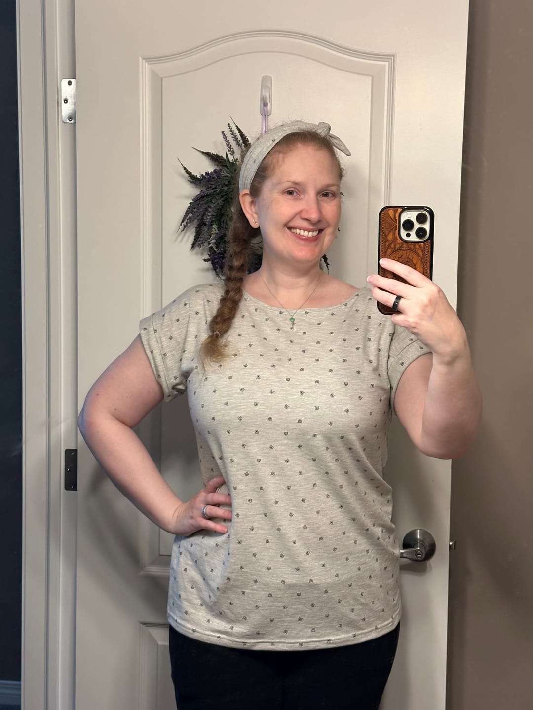 Customer photo review of *Pre-Sale* Cuff Tee