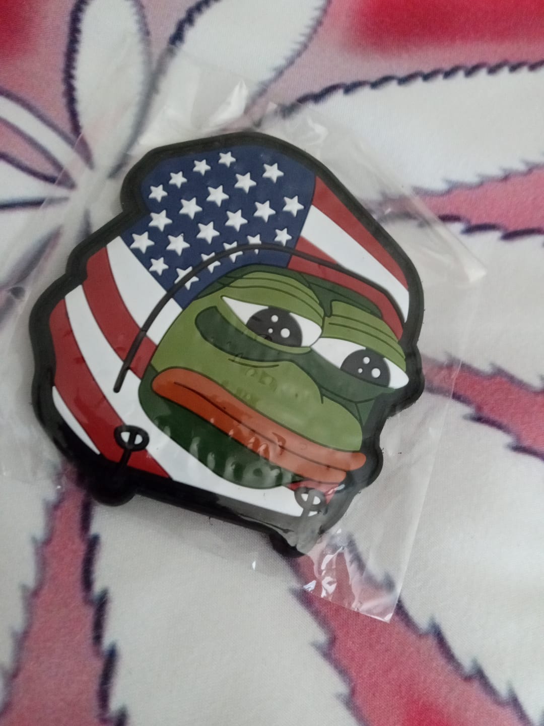 Customer photo review of American Flag Pepe