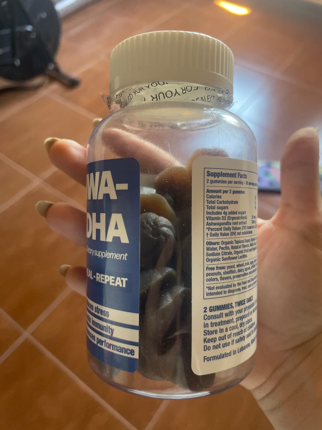 Customer photo review of Ashwagandha Gummies