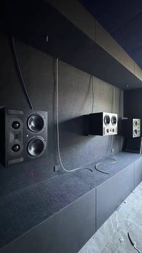 Customer photo review of Theatrus T80 3-Way Dual 8" Cinema/Studio Monitor Speaker