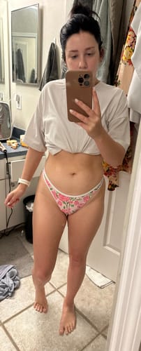 Customer photo review of JACK Rose Thong Bikini Bottom